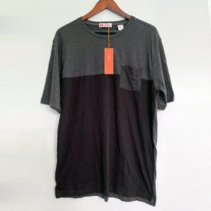 Michael Brandon Color Block T-shirt Tee Pocket